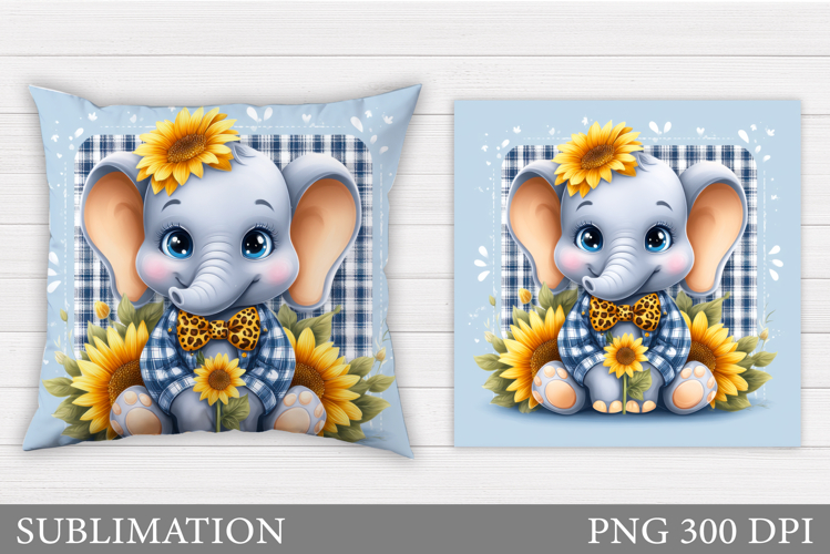 Cute Elephant Clipart Image 18
