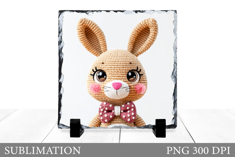 Cute Bunny Sublimation. Cute Bunny Slate Design