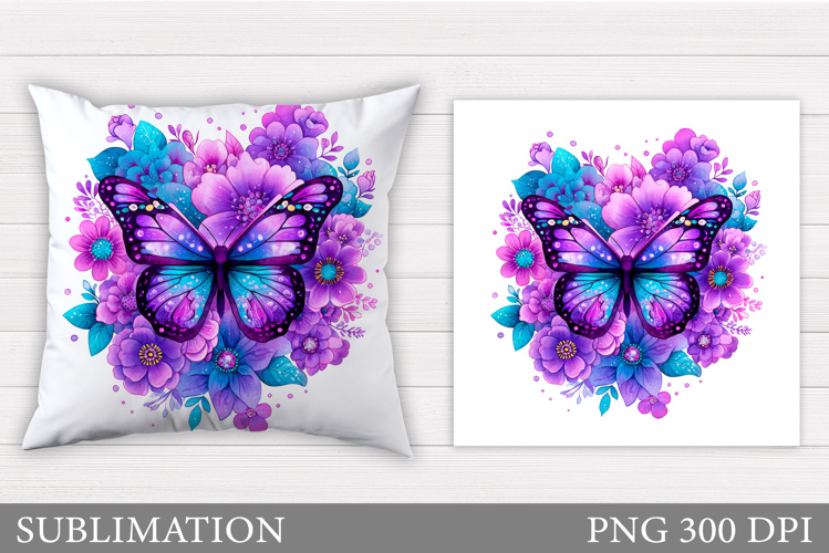 Butterfly Pillow Design. Butterfly Sublimation