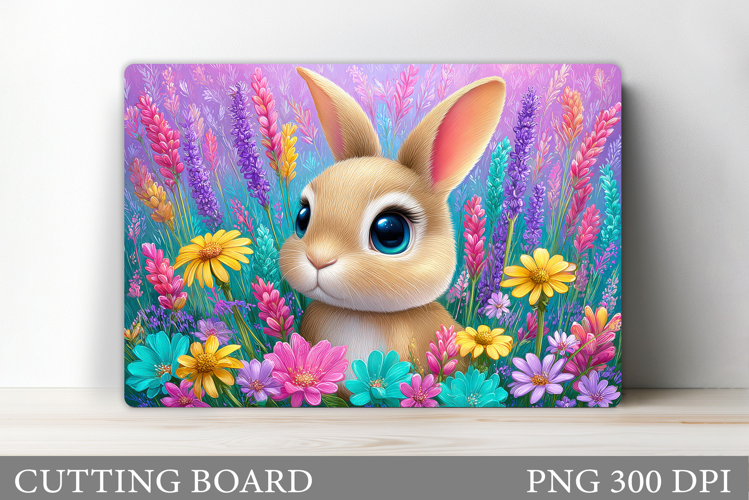 Cute Bunny Cutting Board. Bunny Sublimation