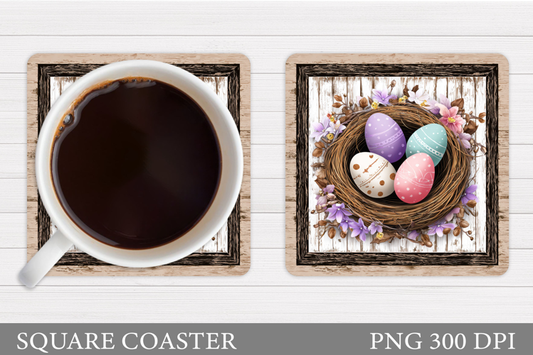 Eggs Coaster Design. Spring Coaster Sublimation