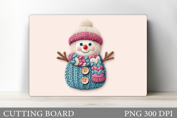Cute Snowman Cutting Board. Christmas Cutting Board Design