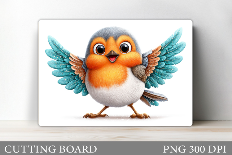 Cute Bird Cutting Board Design. Cute Bird Sublimation