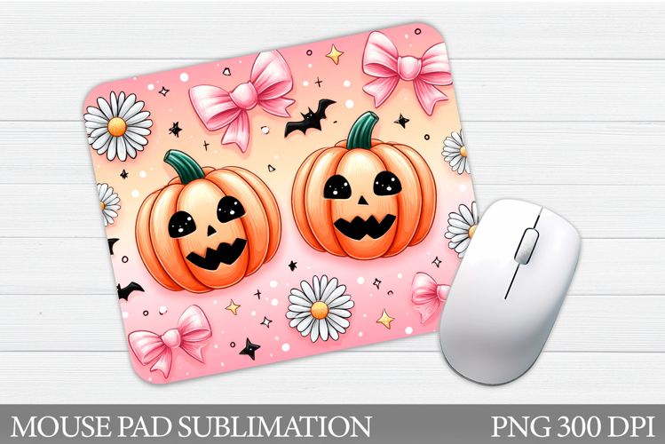 Halloween Pumpkin Mouse Pad. Halloween Mouse Pad Design