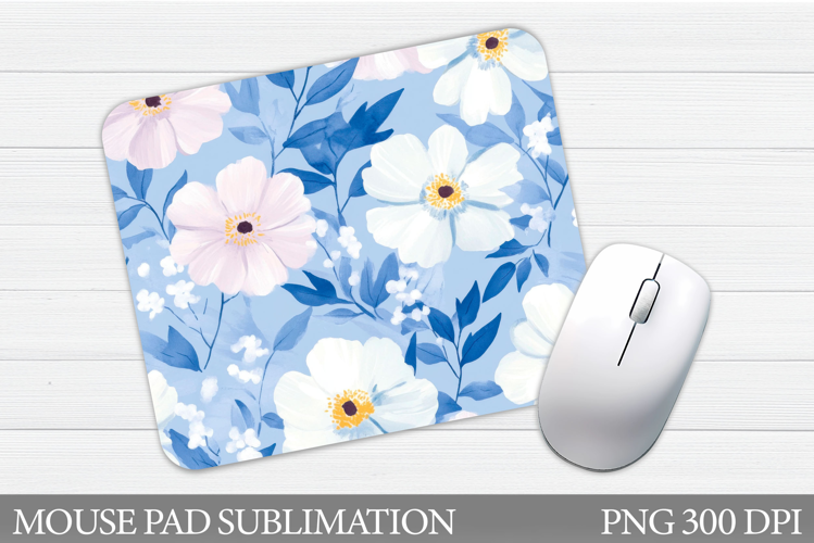 Floral Mouse Pad Design. Flowers Mouse Pad Sublimation