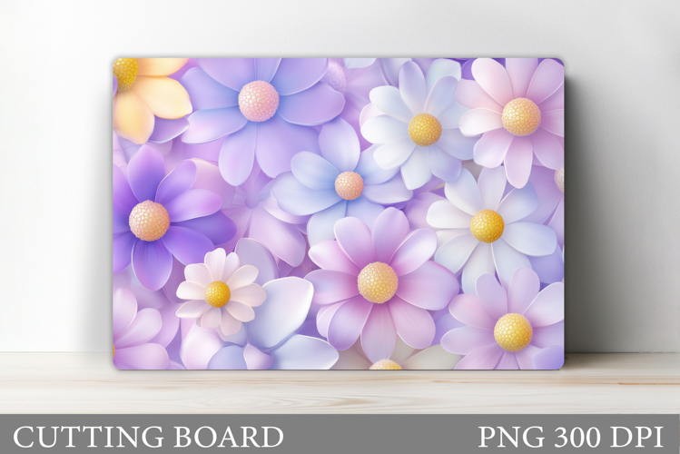 Floral Cutting Board Design. Flowers Cutting Board