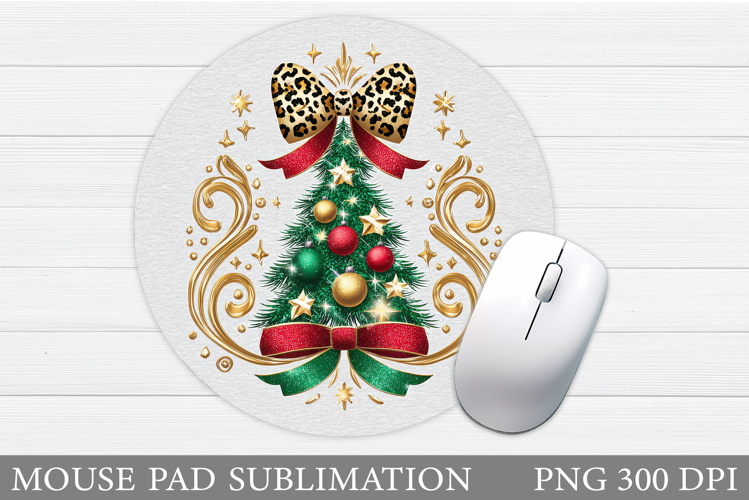 Christmas Tree Mouse Pad. Christmas Mouse Pad Sublimation