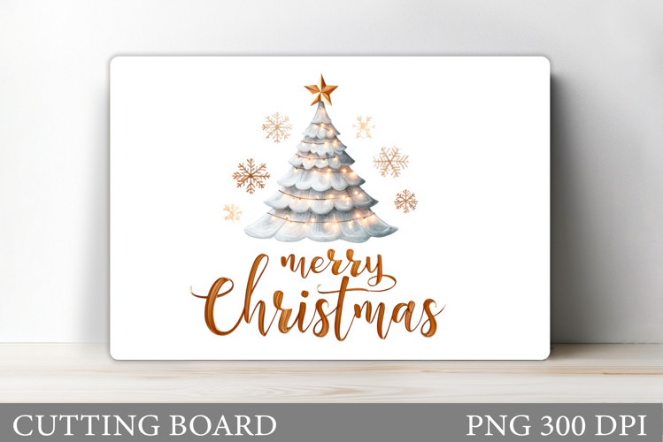 Christmas Tree Cutting Board Design. Kitchen Cutting Board