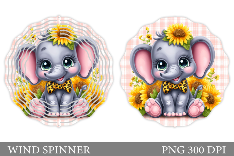 Cute Elephant Clipart Image 3