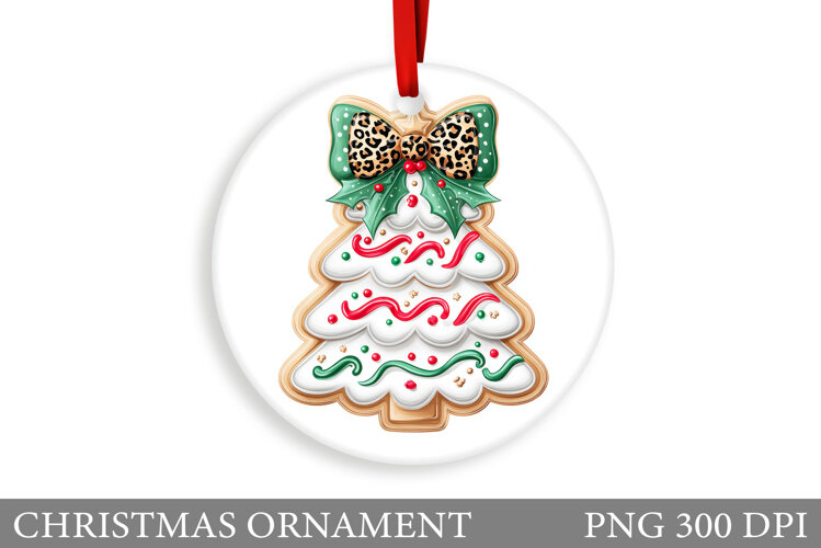 Christmas Tree Christmas Ornament. Winter Christmas Ornament example image 1