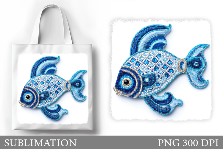 Fish Tote Bag Design. Fish Sublimation