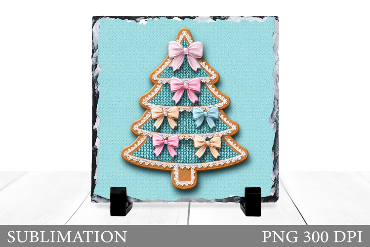 Crochet Christmas Tree Slate. Christmas Tree Sublimation