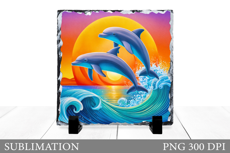 Dolphin Sublimation. Dolphins Slate Sublimation