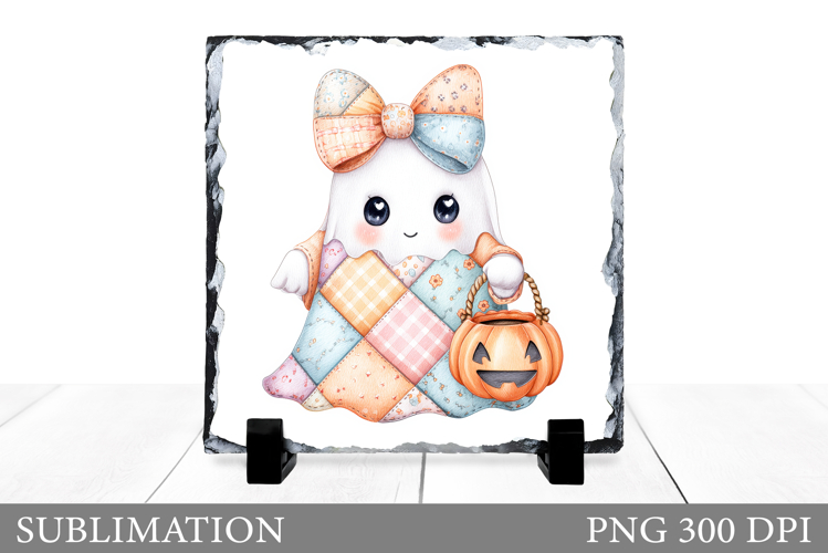 Halloween Ghost Slate Design. Halloween Slate Sublimation