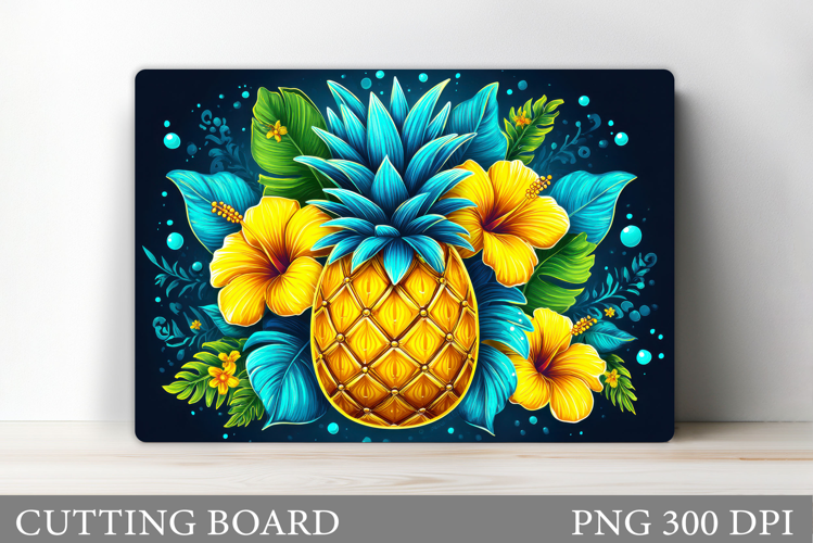 Pineapple Cutting Board. Summer Cutting Board Sublimation