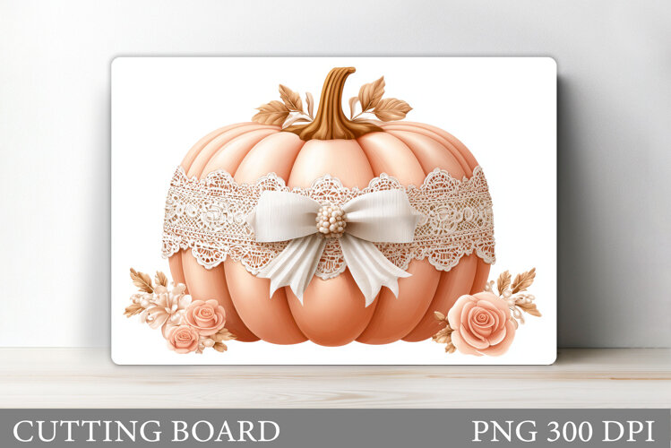 Pumpkin Cutting Board Design. Pumpkin Sublimation example image 1