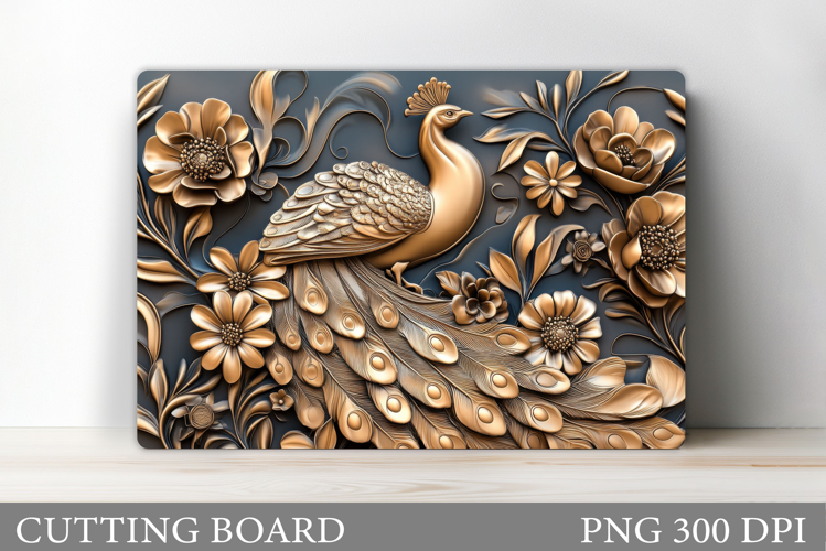 Peacock Cutting Board. Peacock Kitchen Cutting Board