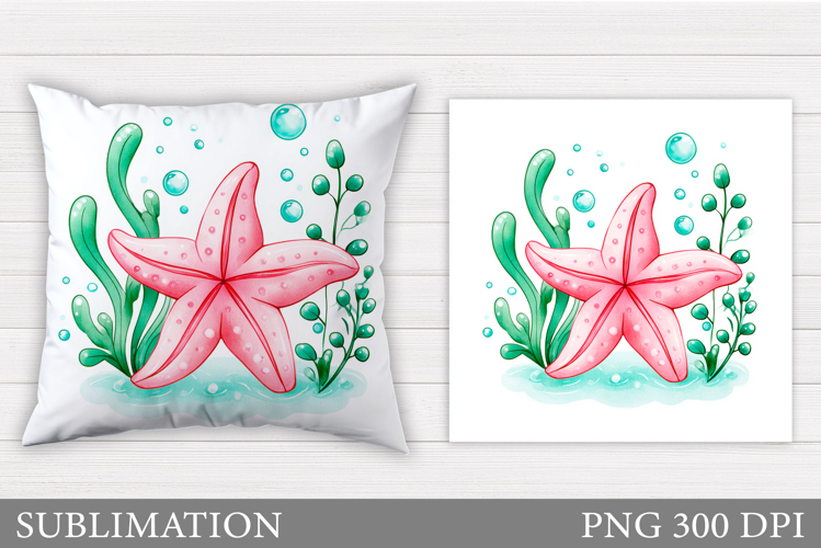 Starfish Pillow Sublimation. Starfish Sublimation