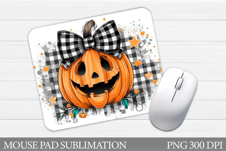 Halloween Pumpkin Mouse Pad. Halloween Mouse Pad Sublimation