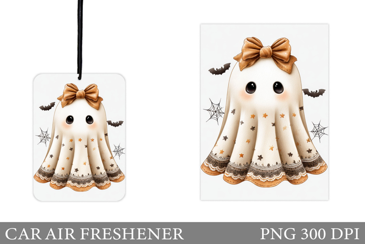 Halloween Car Air Freshener. Ghost Car Air Freshener Design