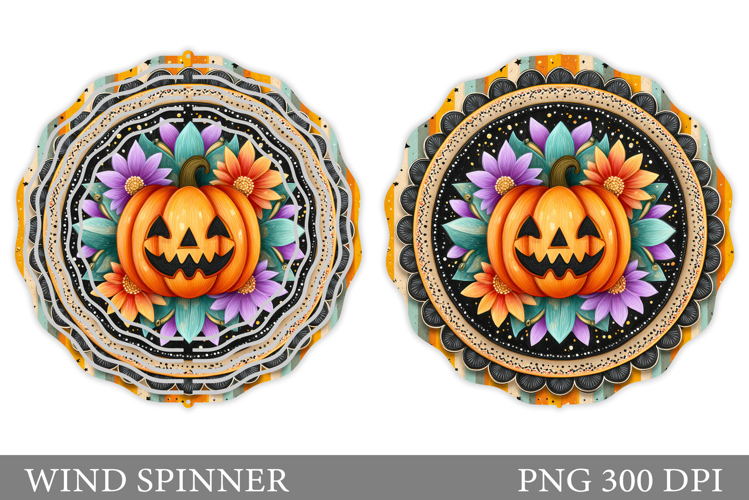 Halloween Pumpkin Wind Spinner. Halloween Wind Spinner