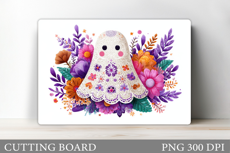 Halloween Ghost Cutting Board. Halloween Cutting Board