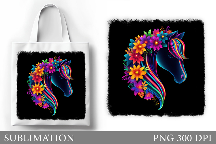 Horse Tote Bag Design. Horse Sublimation