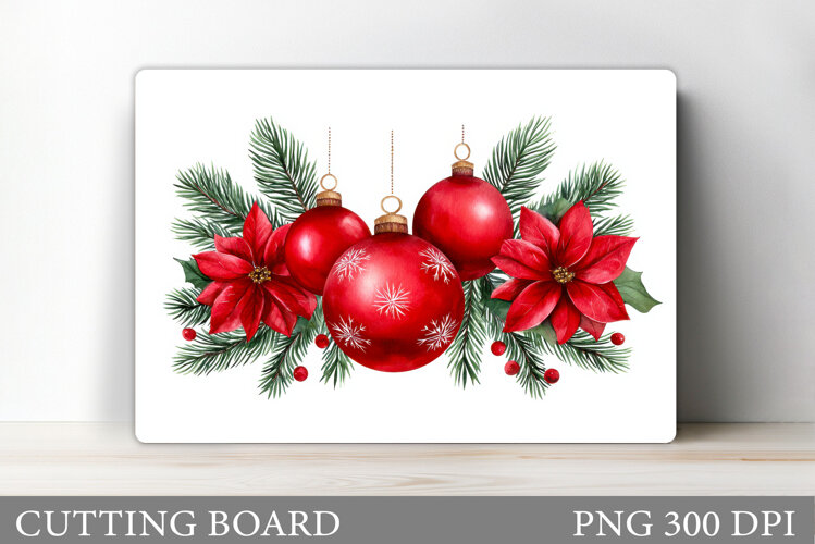 Christmas Cutting Board Design. Christmas Sublimation example image 1