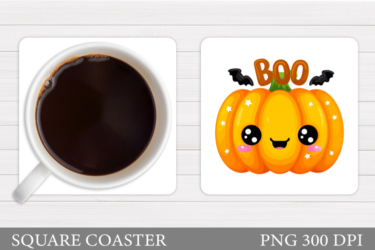 Halloween Pumpkin Coaster. Halloween Coaster Design
