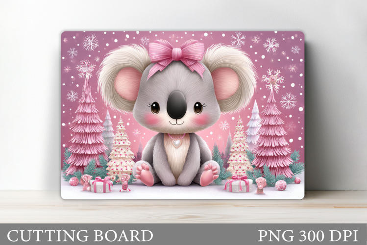Christmas Koala Cutting Board. Christmas Cutting Board