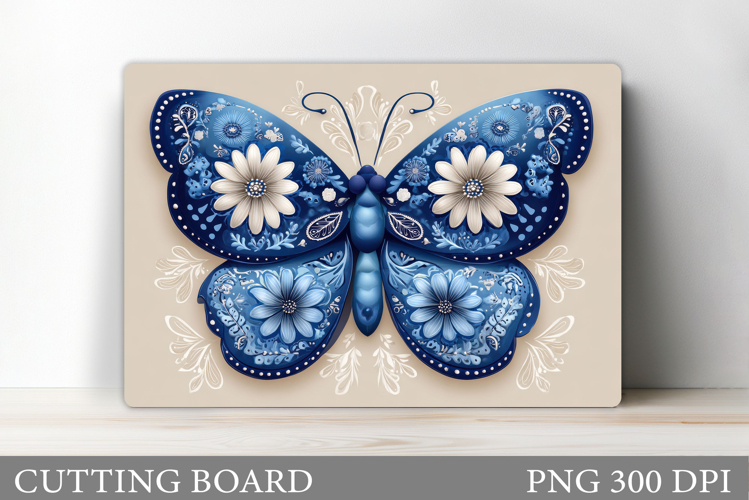 Butterfly Cutting Board. Flowers Cutting Board Sublimation