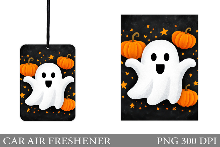 Halloween Car Air Freshener. Ghost Car Air Freshener Design