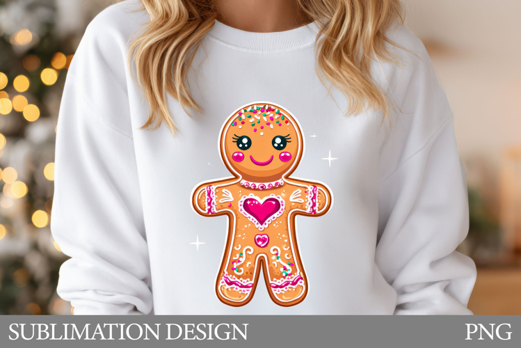 Gingerbread Sublimation. Gingerbread T-Shirt Sublimation