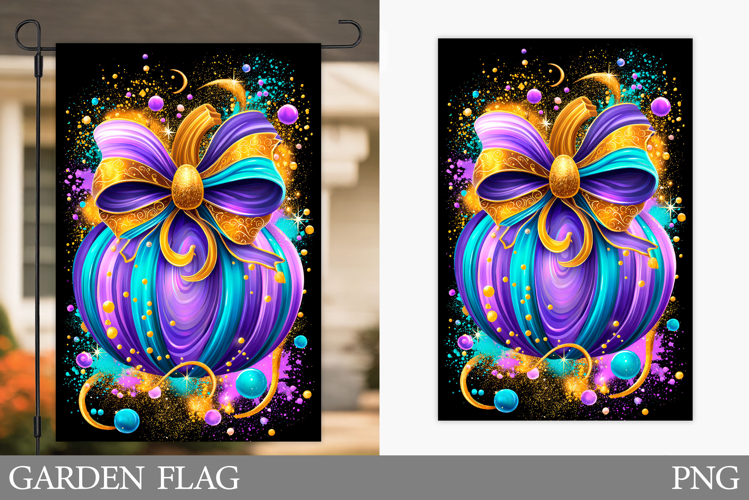 Pumpkin Garden Flag Design. Pumpkin Sublimation