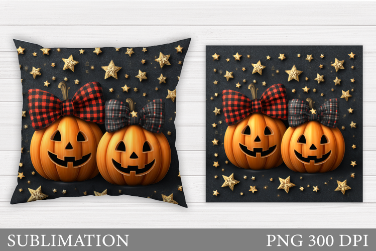 Halloween Pumpkin Pillow. Halloween Pillow Sublimation