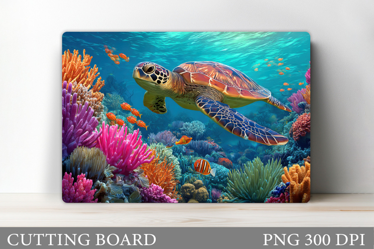 Turtle Cutting Board. Sea Turtle Cutting Board Design