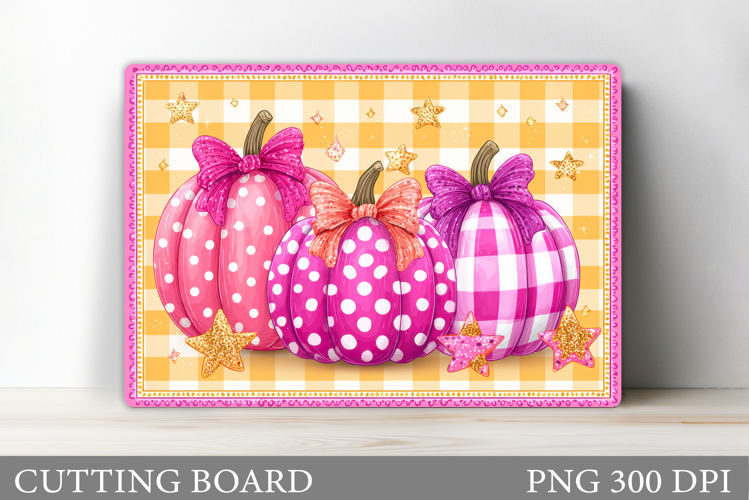 Pumpkin Cutting Board Design. Pumpkin Sublimation