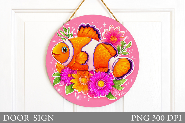 Fish Door Sign Sublimation. Fish Sublimation