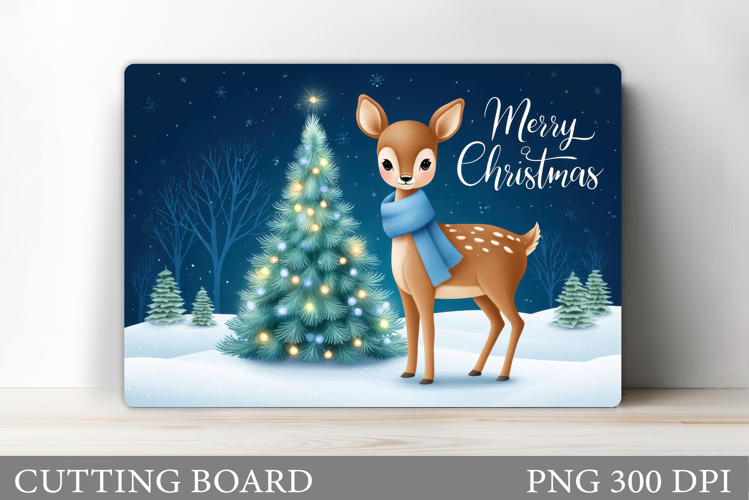 Christmas Deer Cutting Board. Christmas Cutting Board Design