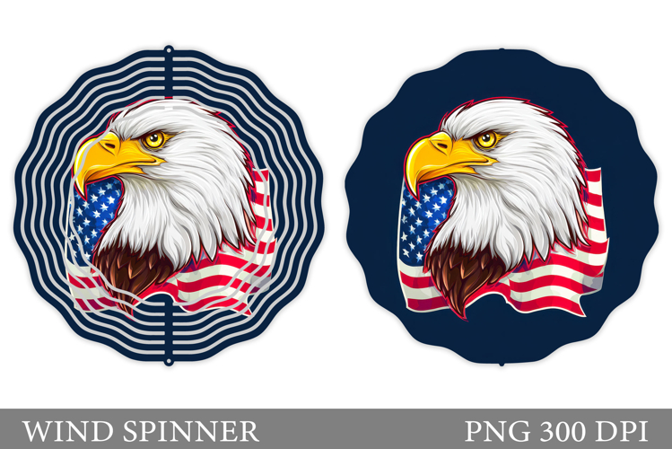 Patriotic Eagle Wind Spinner. Patriotic Wind Spinner Design