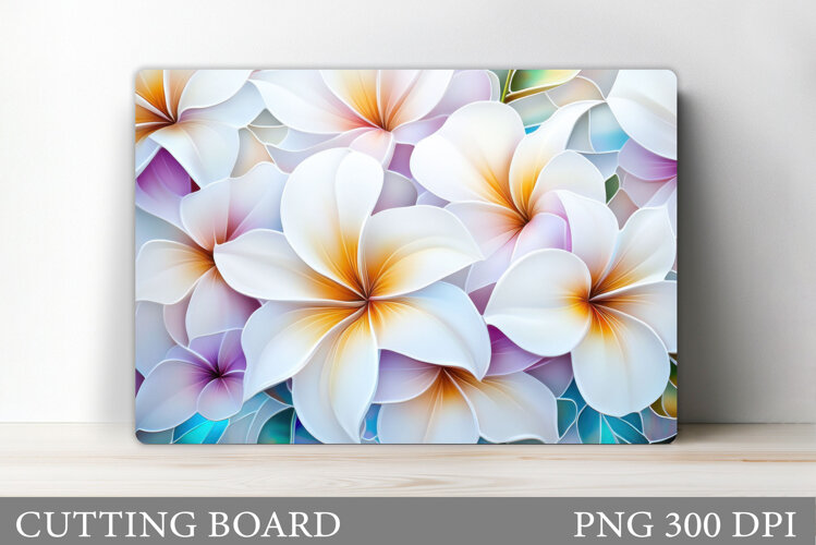 Floral Cutting Board Design. Flowers Cutting Board example image 1