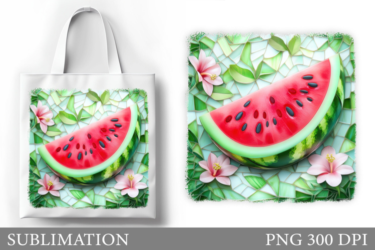 Watermelon Tote Bag Design. Watermelon Sublimation