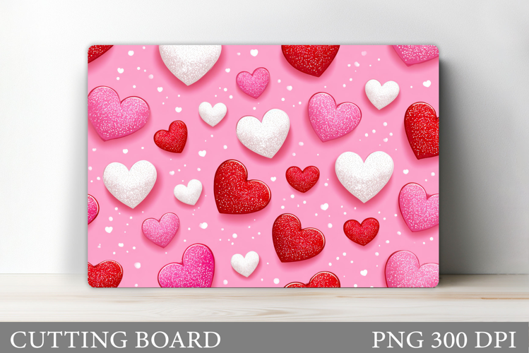 Hearts Cutting Board Design. Hearts Kitchen Cutting Board