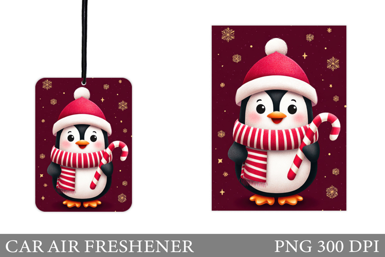Cute Penguin Car Air Freshener. Christmas Car Air Freshener