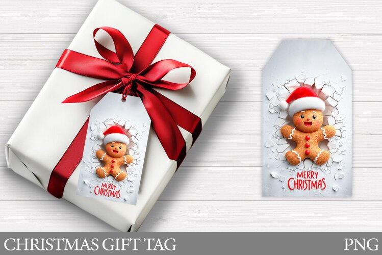 Gingerbread Gift Tags. Christmas Gift Tag Printable example image 1