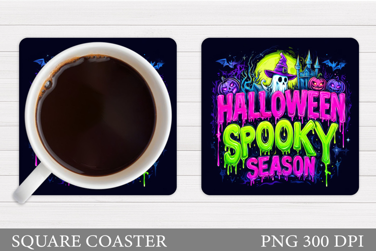 Halloween Coaster Design. Halloween Sublimation