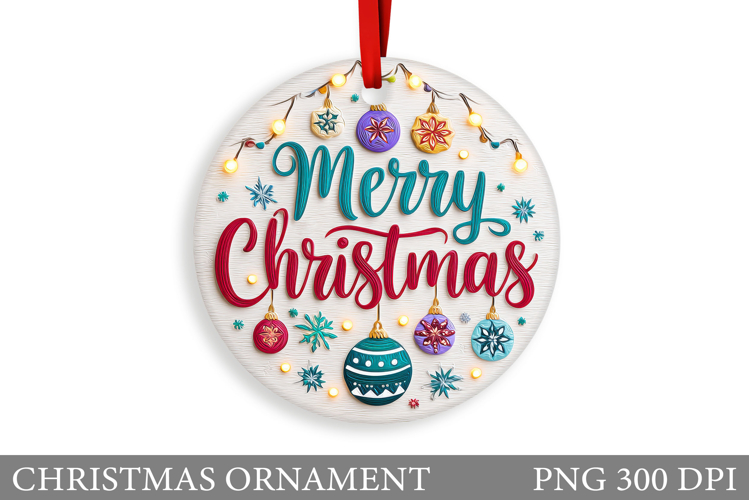 Christmas Ornament Sublimation. Winter Christmas Ornament