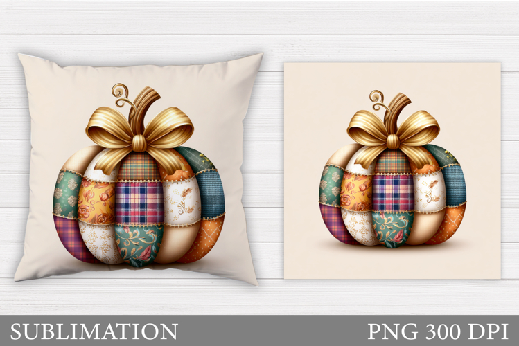 Fall Pumpkin Pillow Design. Pumpkin Sublimation