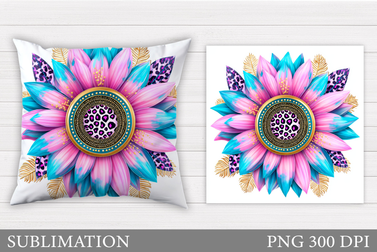 Flower Pillow Design. Floral Pillow Sublimation
