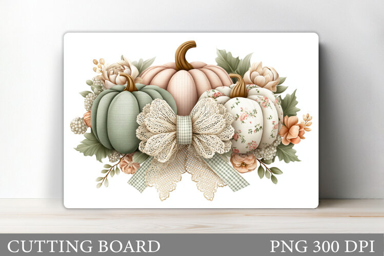 Pumpkin Cutting Board Design. Pumpkin Sublimation example image 1